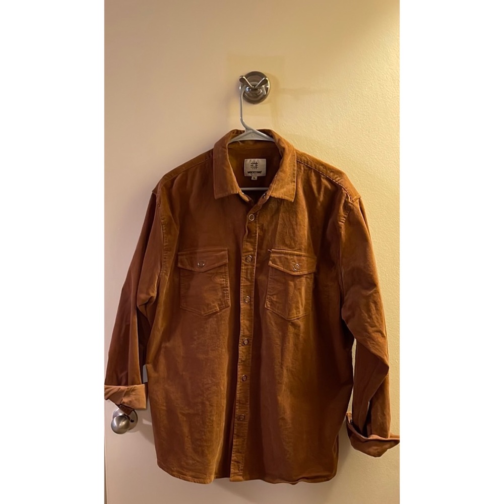 NWT oversized corduroy button down